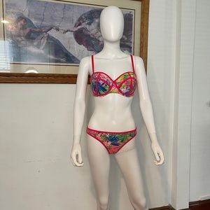 Coral tropics bikini L